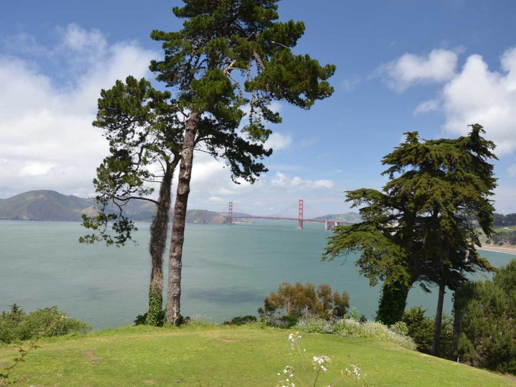 View of Golden Gate Bridge from Sea Cliff