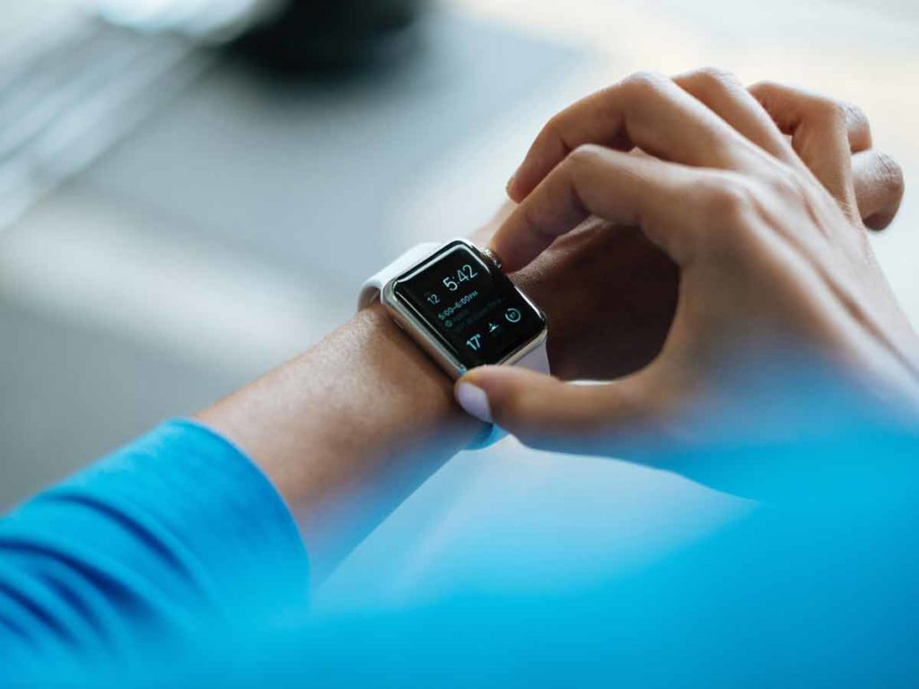 Fitness watch in gym at the Argonaut Hotel