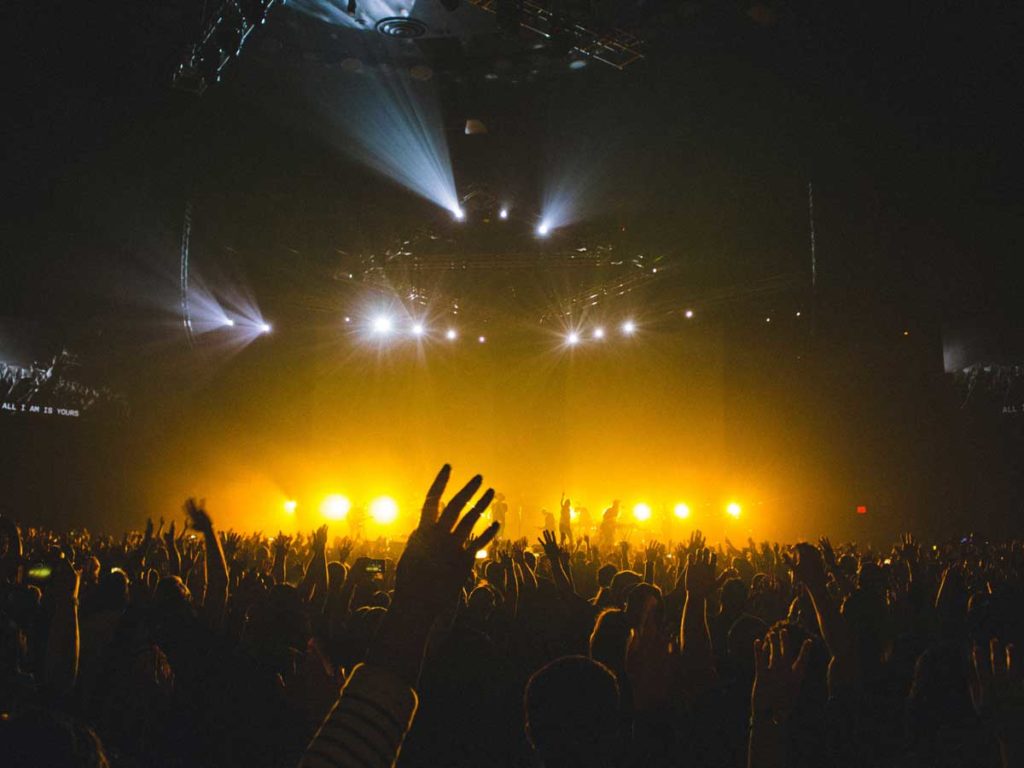 people at concert