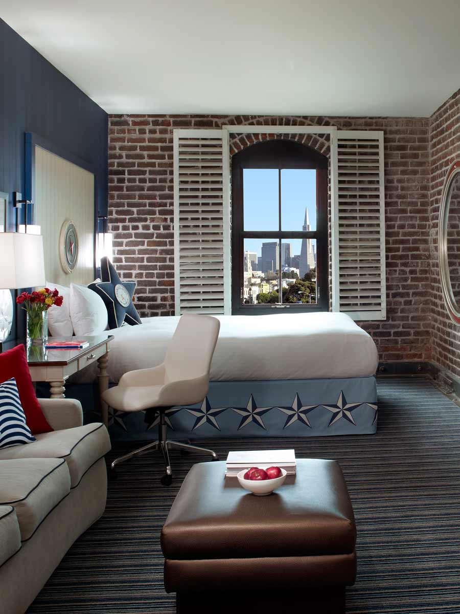 Bedroom suite at Argonaut Hotel