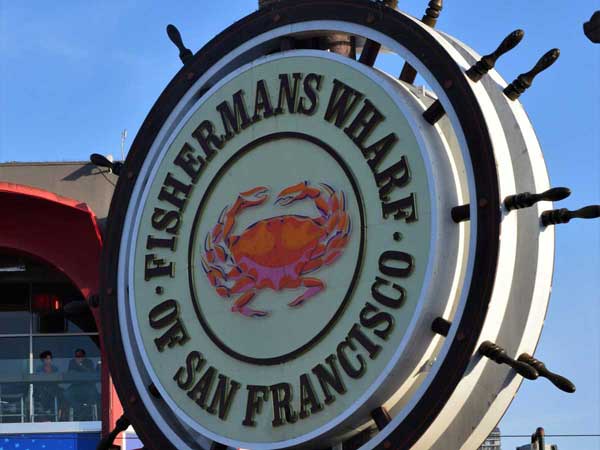 Fisherman's Wharf sign in San Francisco.