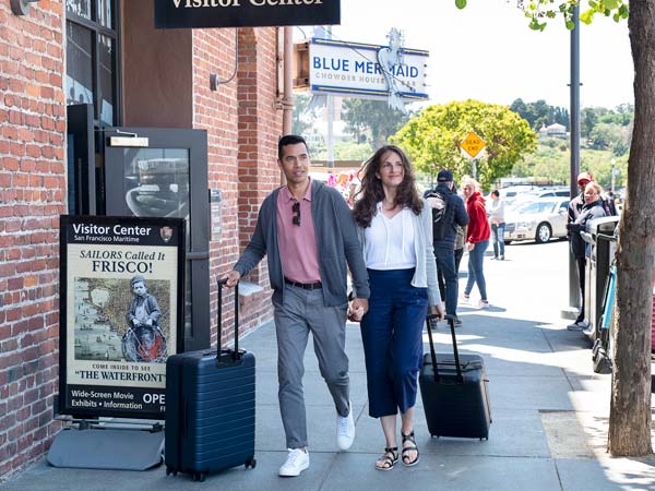 Couple at the entrance of the Argonaut.