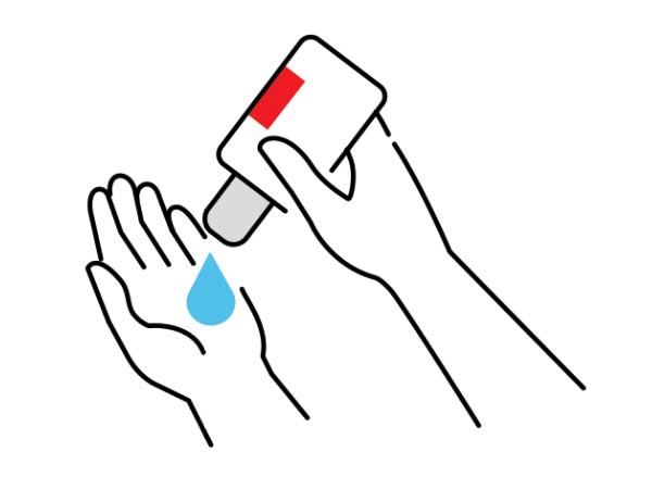 Hand Sanitizer Drawing.