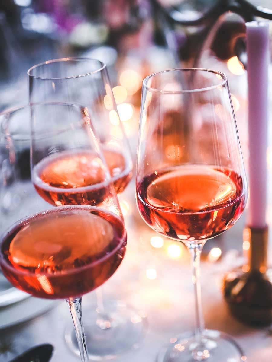 Rose Wine At The Argonaut For An Event.