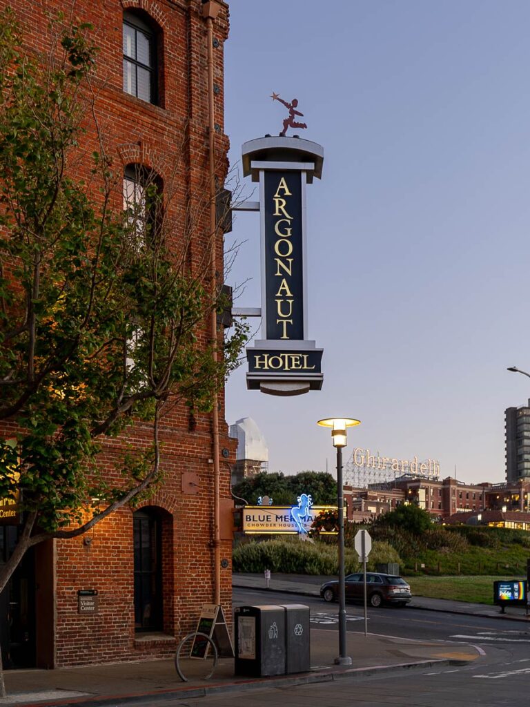 The Argonaut Hotel Sign