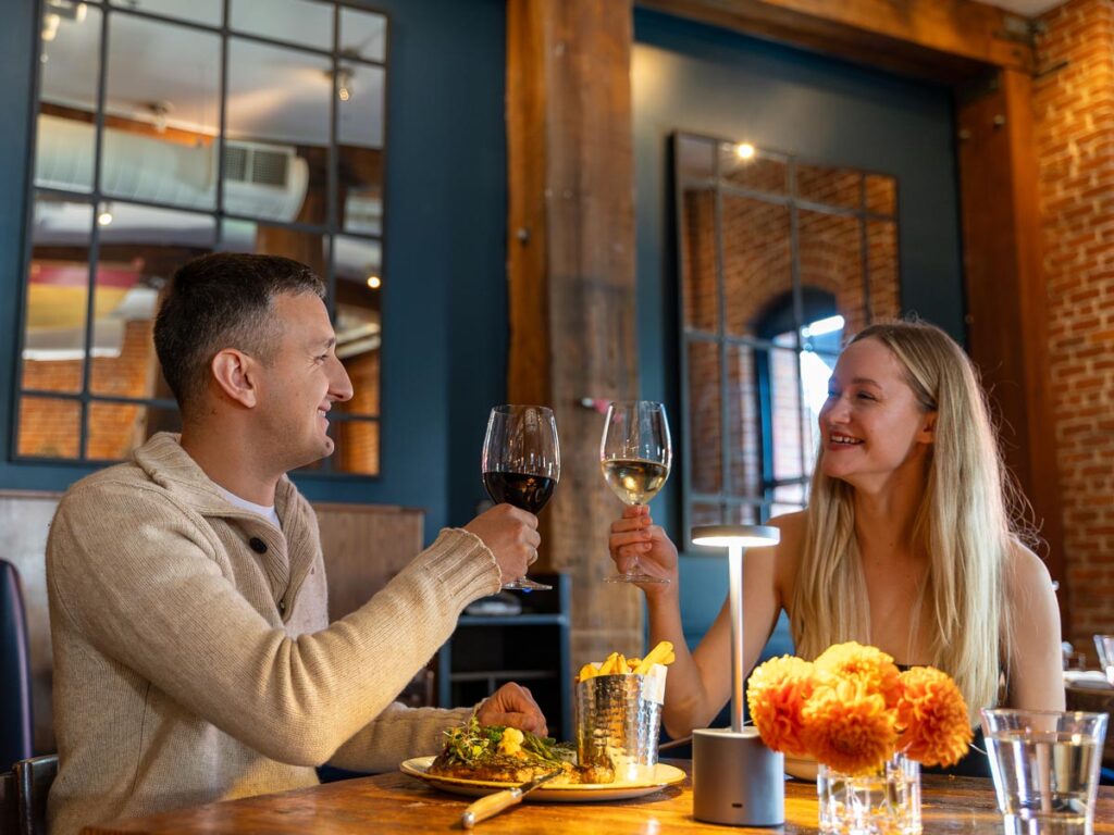 Couple Toasting With Wine