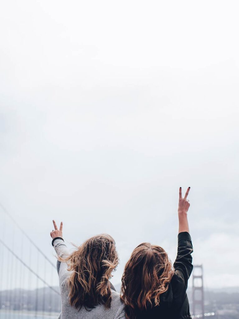 Ladies At The Golden Gate Bridge
