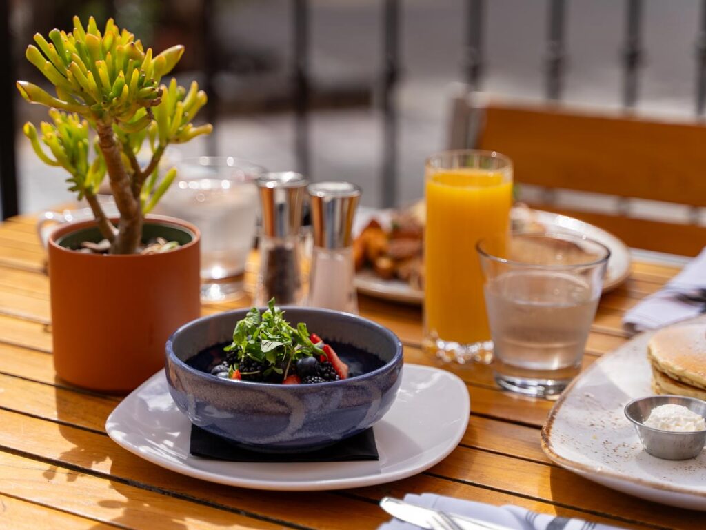 Dining Outdoors At Blue Mermaid