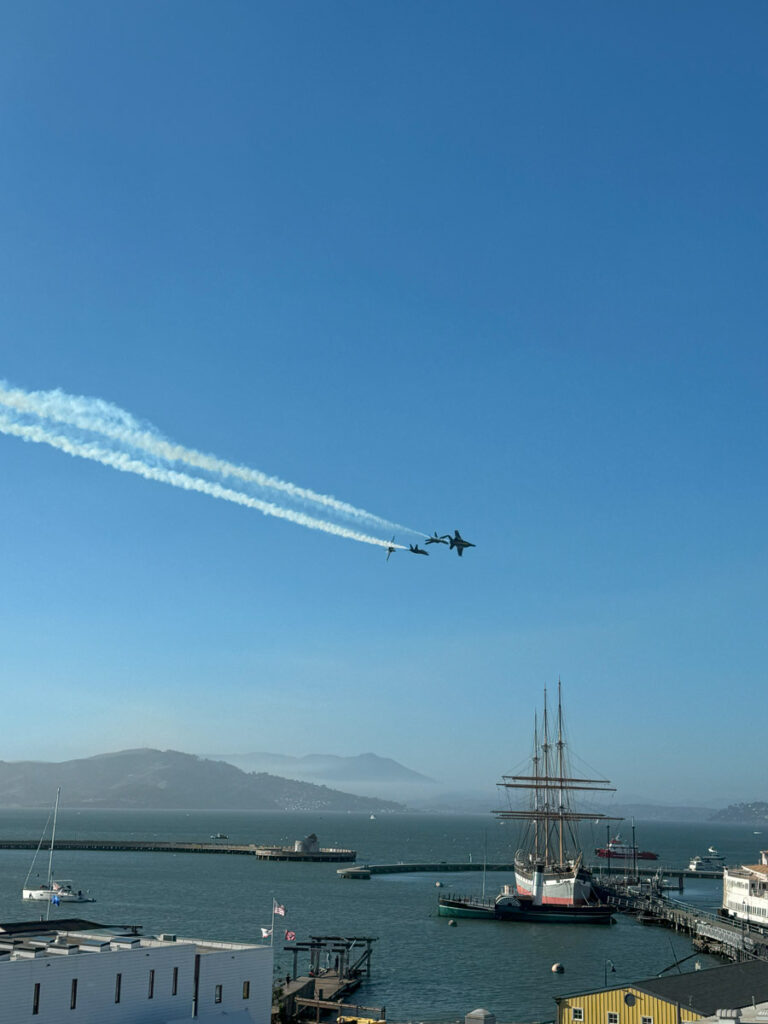 Jets Flying Over San Francisco