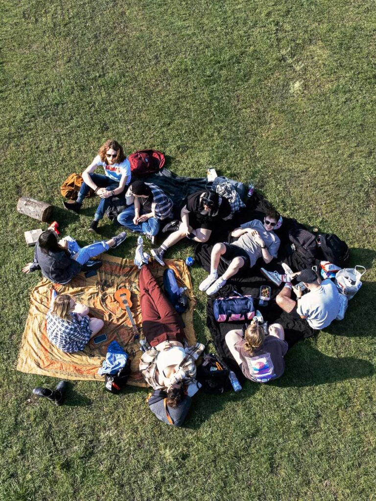 Friends At A Park